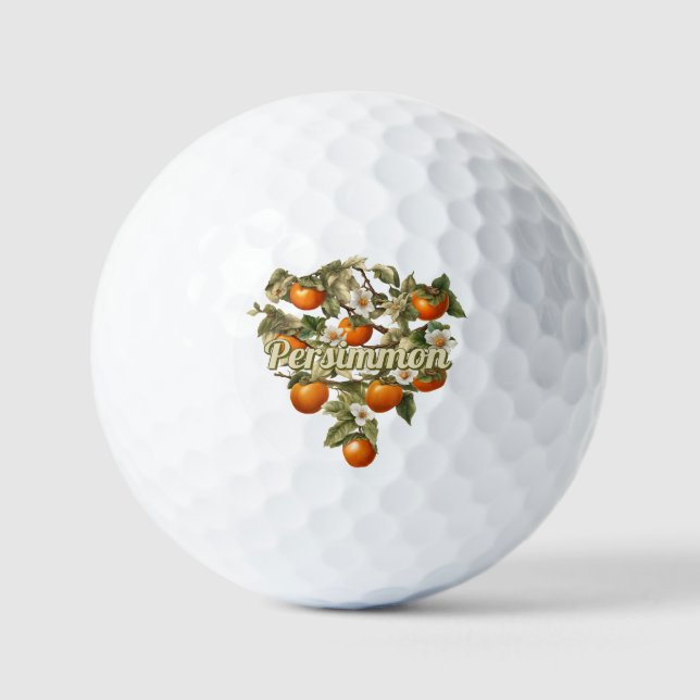 Pelotas De Golf Persimmones (Anverso)