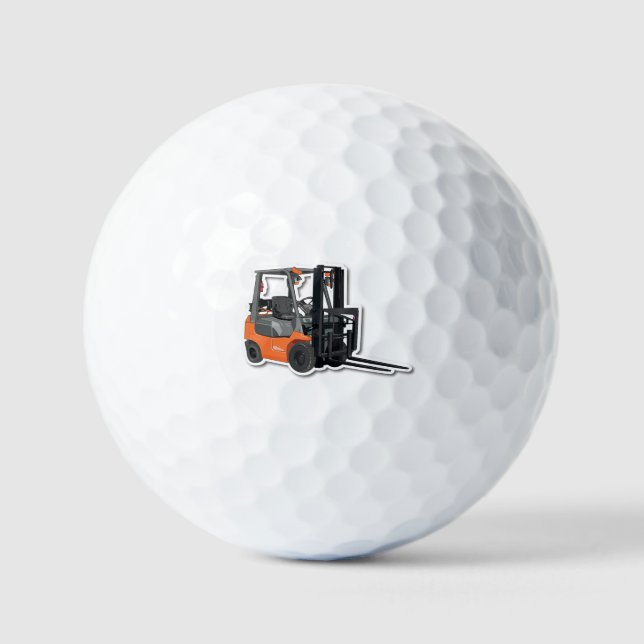 Pelotas De Golf Personalisierte Golfbälle mit Gabelstapler-Design  (Anverso)