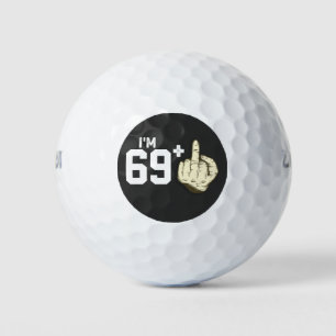 Pelotas De Golf Personaliza el cumpleaños del hábito de dedo diver