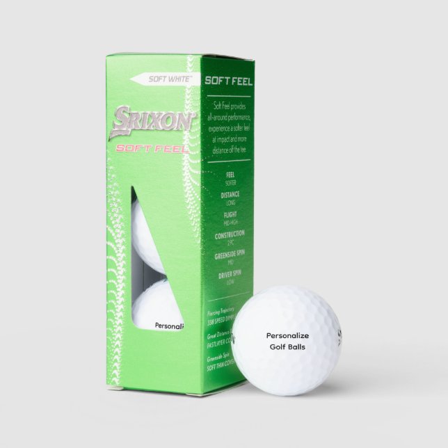 Pelotas De Golf Personaliza Srixon Soft Feel 13 (Embalaje)