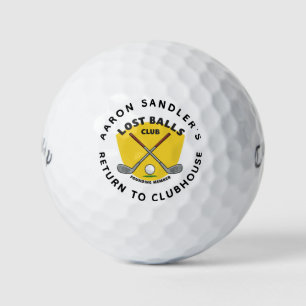 Pelotas De Golf Personaliza tu nombre Lost Balls Club Humor