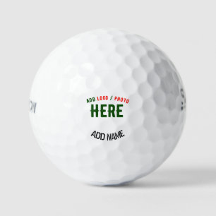 PELOTAS DE GOLF PERSONALIZABLE MODERNO ESTILO BLANCO VERIFICADO MA