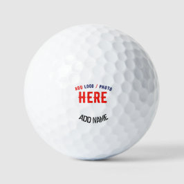 PELOTAS DE GOLF PERSONALIZABLE MODERNO ESTILO BLANCO VERIFICADO MA