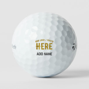 PELOTAS DE GOLF PERSONALIZABLE MODERNO ESTILO BLANCO VERIFICADO MA