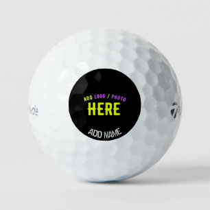 PELOTAS DE GOLF PERSONALIZABLE MODERNO ESTILO NEGRO VERIFICADO MAR
