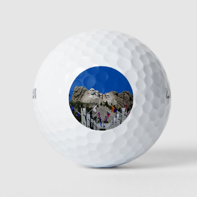 Pelotas De Golf Personalizable Mt Rushmore Souvenir (Anverso)