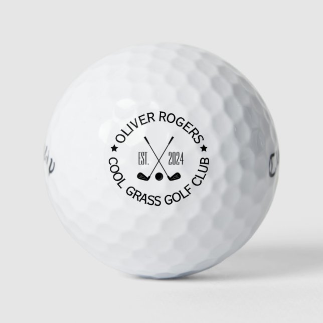 Pelotas De Golf Personalizable Nombre Golf Club Ball (Anverso)