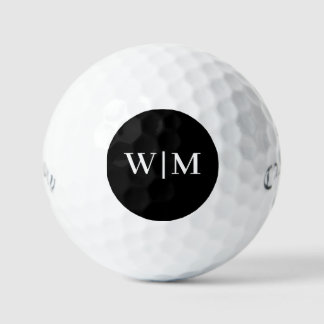 Pelotas De Golf Personalización en blanco y negro