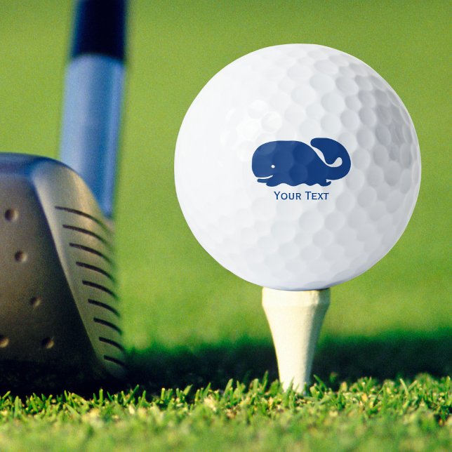 Pelotas De Golf Personalizada la ballena perrito azul náutica (Subido por el creador)