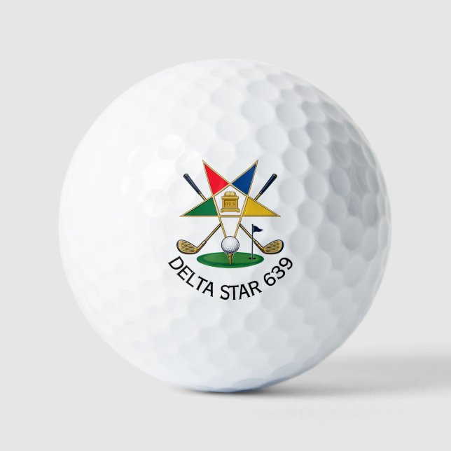 Pelotas de Golf Personalizadas de Eastern Star (Anverso)