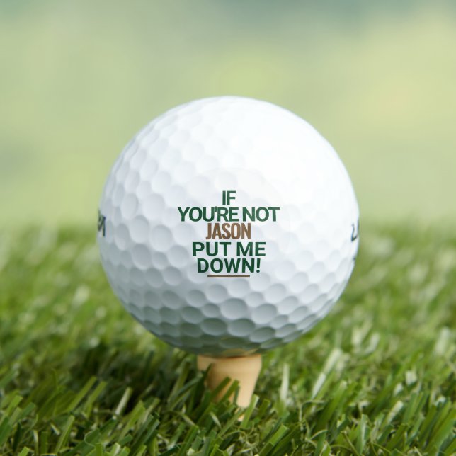 Pelotas de Golf Personalizadas Divertidas (Camiseta in situ)