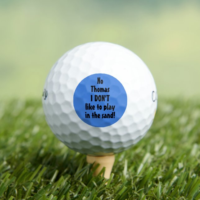 Pelotas de Golf Personalizadas Divertidas Jugar en (Camiseta in situ)