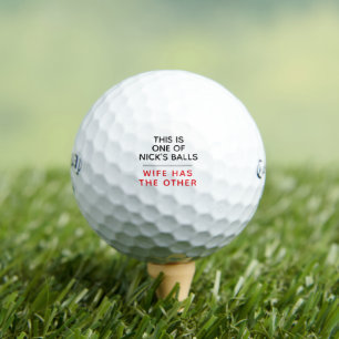 Pelotas de Golf Personalizadas Divertidas - Mensaj