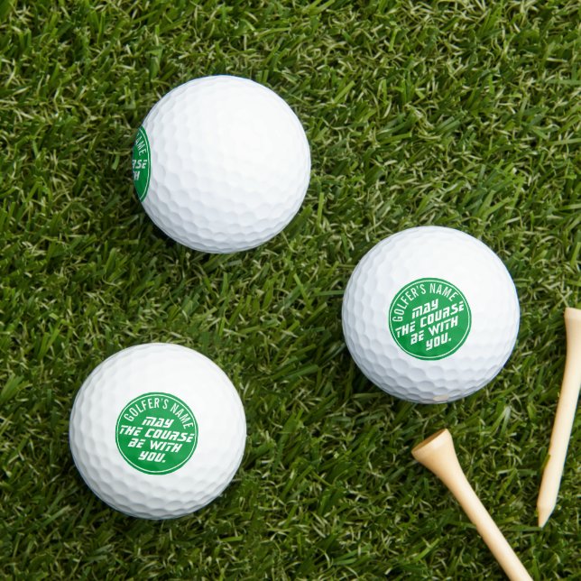 Pelotas de Golf Personalizadas May the Course be W (Césped in situ)