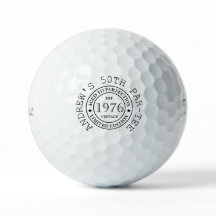 Pelotas de golf personalizadas para cumpleaños núm