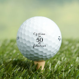 Pelotas De Golf Personalizado 50 y Fabuloso Taylor Made
