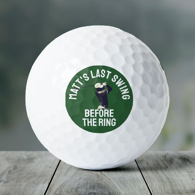 Pelotas De Golf Personalizado Bachelor Party Favor Golf Trip Groom (Subido por el creador)