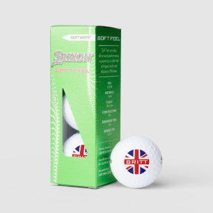 Pelotas De Golf Personalizado bandera británica bandera Jack Srixo