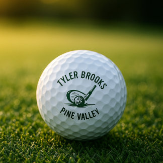 Pelotas De Golf Personalizado blanco y verde Golf Ball