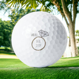 Pelotas De Golf Personalizado Boda de novia
