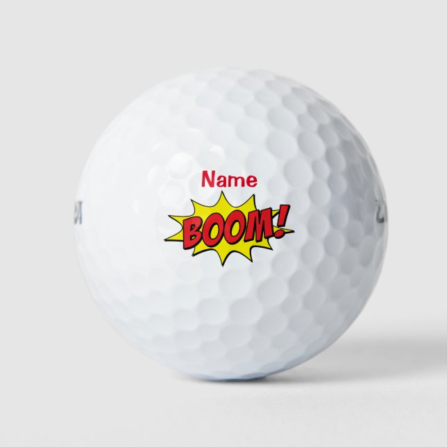 Pelotas De Golf Personalizado Boom Thunder_Cove (Anverso)
