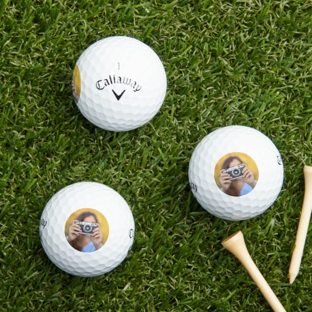 Pelotas De Golf Personalizado Callaway Supersoft Golf Balls - Logo (Césped in situ)