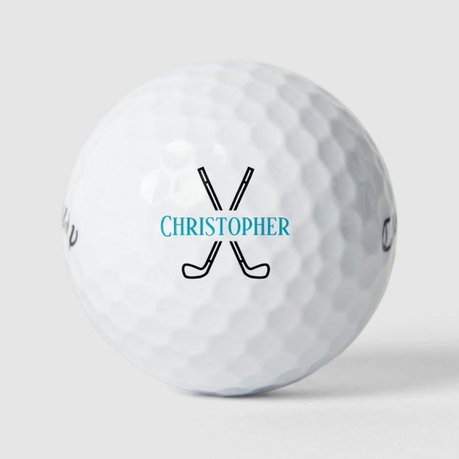 Pelotas De Golf Personalizado Crea Tu Propio Tema De Golf Monogram (Anverso)