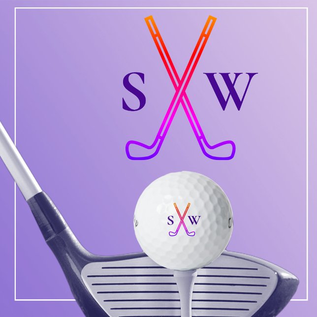 Pelotas De Golf Personalizado Crea Tu Propio Tema De Golf Monogram (Subido por el creador)