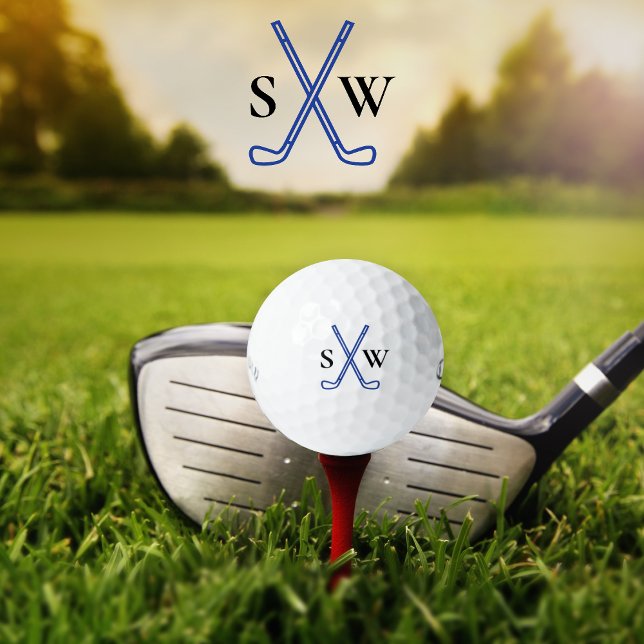 Pelotas De Golf Personalizado Crea Tu Propio Tema De Golf Monogram (Golf logo monogrammed with initials.)