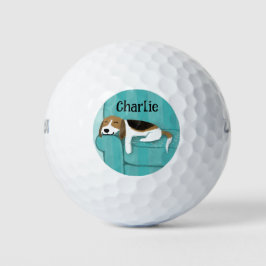 Pelotas De Golf Personalizado Cute Beagle Dog Lover