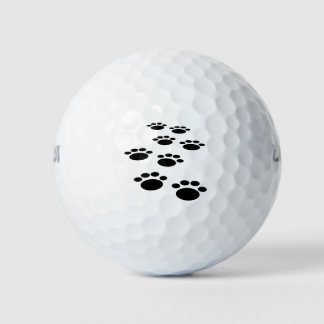 Pelotas De Golf Personalizado Cute Mascota Paw Trail