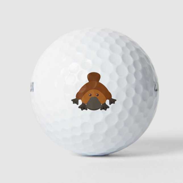 Pelotas De Golf Personalizado Cute Platypus (Anverso)