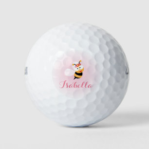 Pelotas De Golf Personalizado De Abejas De Dulce Rosa Y Pastel De 
