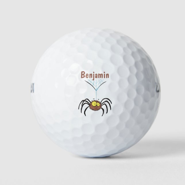 Pelotas De Golf Personalizado de araña suave y adorable (Anverso)