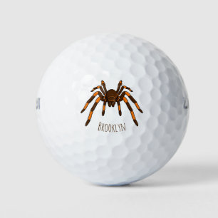 Pelotas De Golf Personalizado de araña tarántula arenosa marrón y 