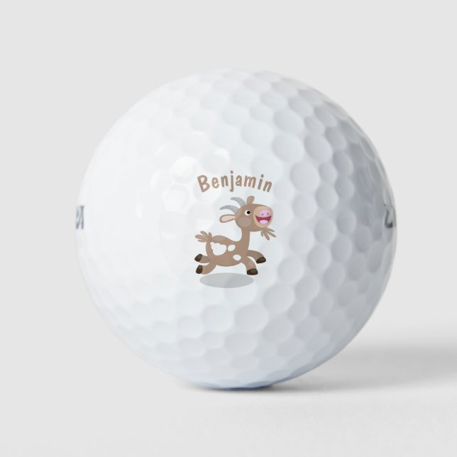 Pelotas De Golf Personalizado de cabra alegre (Anverso)