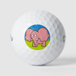 Pelotas De Golf Personalizado de elefantes rosados
