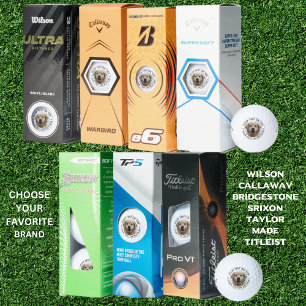 Pelotas De Golf Personalizado de fotografía de perro personalizado