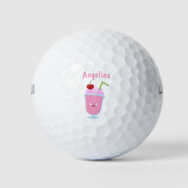 Pelotas De Golf Personalizado de helados de fresa de fresa (Anverso)