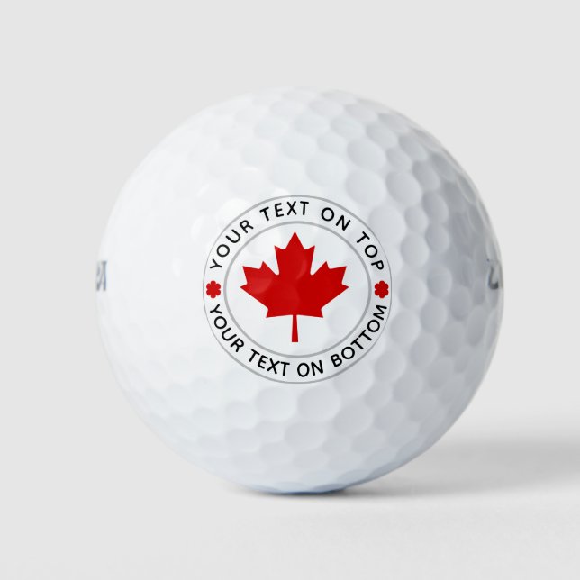 Pelotas De Golf Personalizado de hoja de arce de Canadá (Anverso)