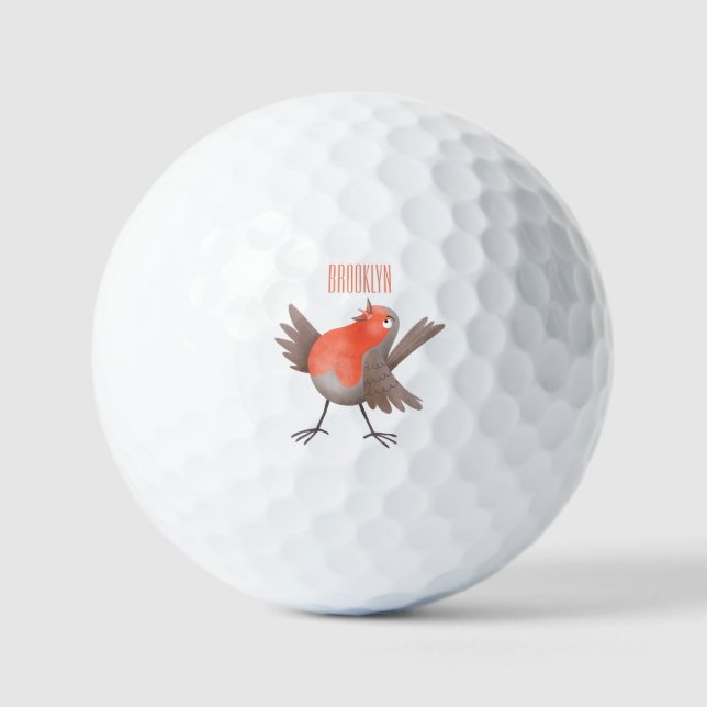 Pelotas De Golf Personalizado de pájaro de burro canto (Anverso)