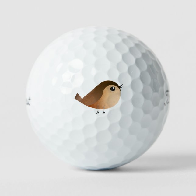 Pelotas De Golf Personalizado de pájaro de Sparrow (Anverso)