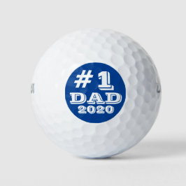 Pelotas De Golf Personalizado de papá número uno azul 2020