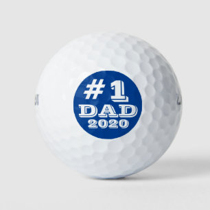 Pelotas De Golf Personalizado de papá número uno azul 2020