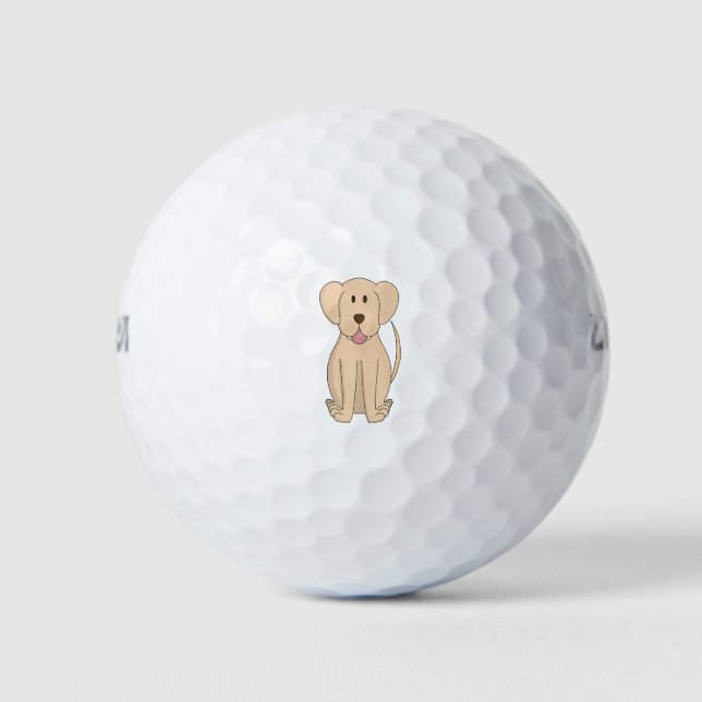 Pelotas De Golf Personalizado de perro asombroso Labrador recupera (Anverso)