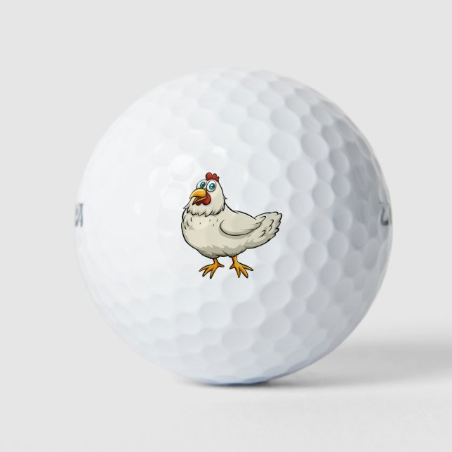 Pelotas De Golf Personalizado de pollo (Anverso)