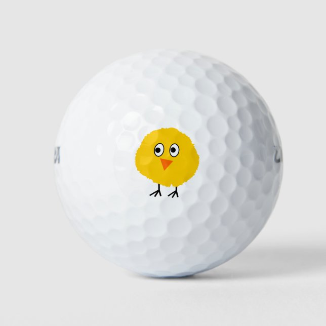 Pelotas De Golf Personalizado de pollo lindo (Anverso)