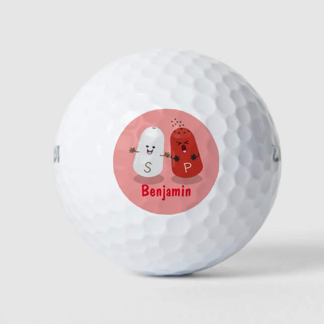 Pelotas De Golf Personalizado de salinas y batidores de pimienta d (Anverso)