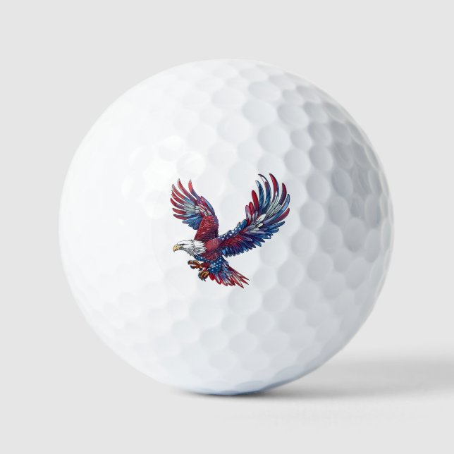 Pelotas De Golf Personalizado de un águila, concepto del 4 de juli (Anverso)