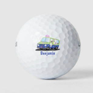 Pelotas De Golf Personalizado de un camión de helados alegre